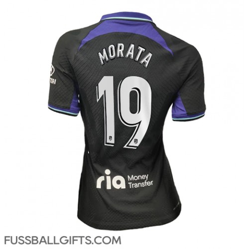 Atletico Madrid Alvaro Morata #19 Fußballbekleidung Auswärtstrikot Damen 2022-23 Kurzarm
